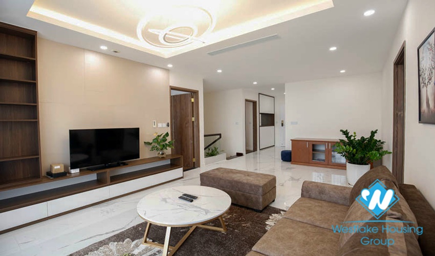 Two-storey apartment with four bedrooms, fully furnished, new furniture, Sunshine City for rent